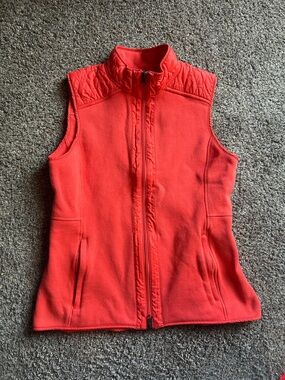T by Talbots Vibrant Dark coral/melon Knit vest